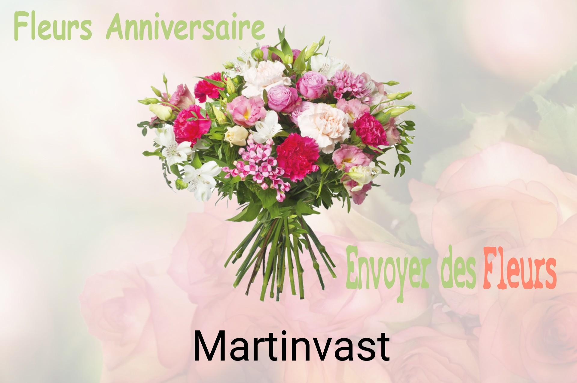 Bouquet de fleurs d’anniversaire livré à Martinvast