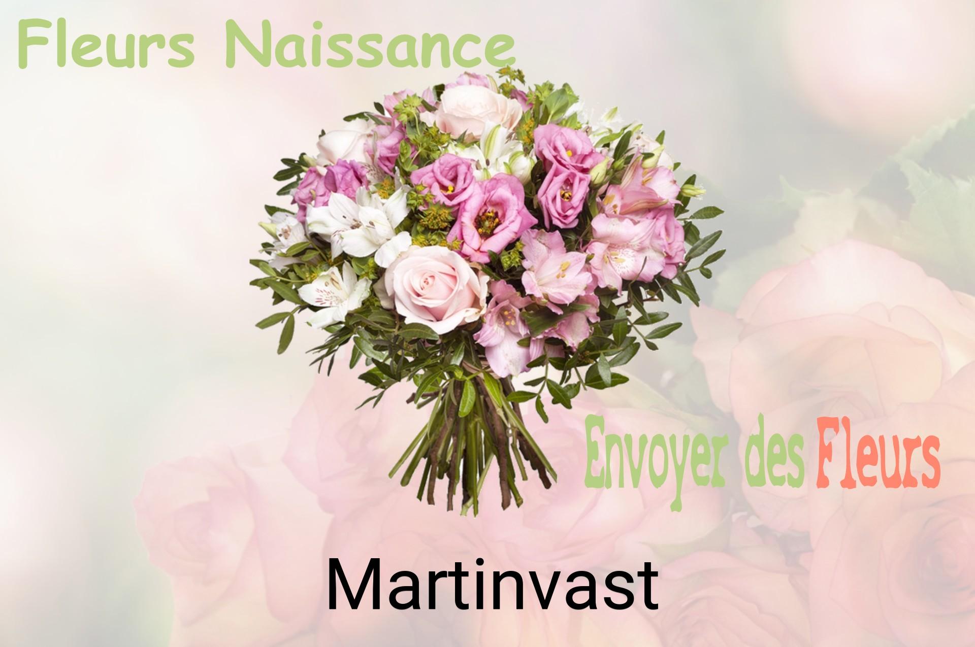 Bouquet de fleurs de naissance livré à Martinvast